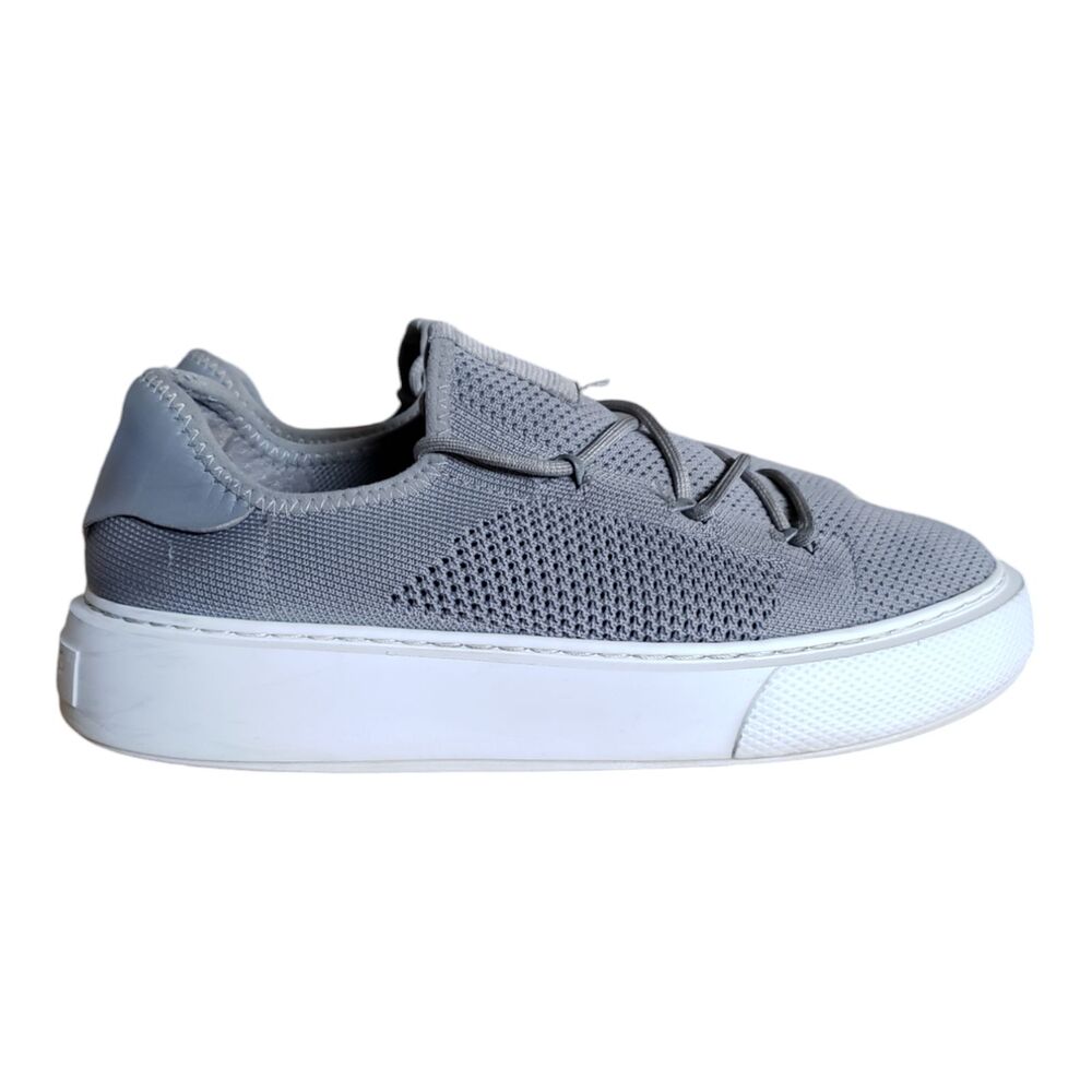 J Slides Demetria Women's Size 7.5 Gray Knit Sneakers Slip On Shoes